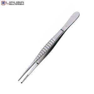 Fórceps de tejido WAUGH 1x2 dientes quirúrgicos 15cm Manual de acero inoxidable MOL certificado punta fina mandíbulas dentadas Manejo de tejido médico - Product Image 3