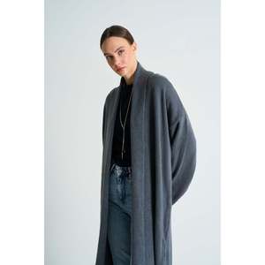 เสื้อคลุมคาร์ดิแกนแบบเปิดด้านหน้าสีแอนทราไซต์ - Product Image 2
