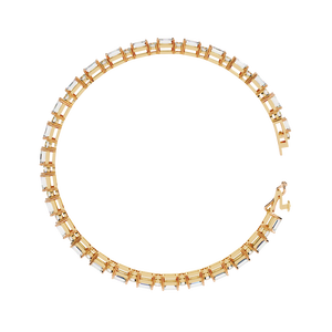 Fabulous 18K <b>Gold</b> Lab Grown Diamond Bracelet & <b>Bangle</b> Luxurious Jewelry - Product Image 5