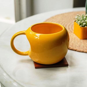 Taza de café de cerámica marrón Juego de servidor de ensalada de madera y resina más vendidos y utensilios Artículos hechos a mano - Product Image 5