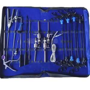 Recién llegado, juego de instrumentos laparoscópicos para adultos pediátricos, tijeras, pinza, soporte de aguja, acero duradero, plástico quirúrgico - Product Image 4