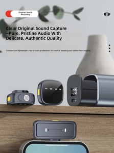Nouveau microphone cravate sans fil 2,4 GHz à clipser, modèle exclusif, avec suppression de bruit IA DSP, portée de 20 m, autonomie de 6 h, latence nulle - Product Image 2