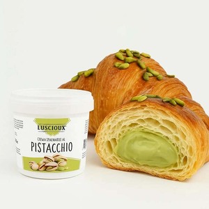 Vente en gros de crème de pistache 1kg de beurre de pistache italien doux pâte en vrac et tartinade pour boulangerie dessert crème glacée pâtisserie - Product Image 5