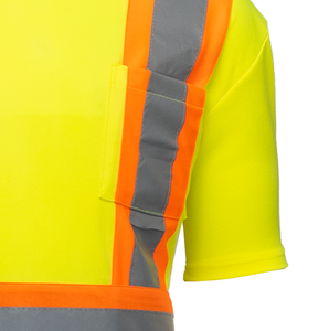Camiseta de Seguridad Reflectante 100% Algodón, Duradera y Cómoda, Diseño Personalizado para Uso Industrial en la Construcción, Tejido de Punto - Product Image 3