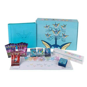 Set de Cartas Coleccionables Vaporeon Eevee Evolution para Caja de Regalo, Edición S-Chinese, MOQ 3, Envío Gratuito, Seguro y con Rastreo - Product Image 1