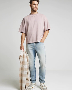 T-shirt en coton uni personnalisé pour homme, tee-shirt basique, coupe confortable, tissu de qualité supérieure, fournisseur OEM - Product Image 3