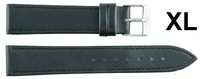 Correa de Reloj Inteligente Unisex Negra 8 XL de Cuero de Lujo, Suave, Transpirable y Ligera, Resistente al Agua, Ajustable, con Hebilla de Acero Inoxidable