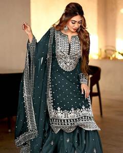 Punjabi สาวเซ็กซี่สวยทันสมัยอินเดียตรงใส่สบายและพึงพอใจ salwar kameez - Product Image 3