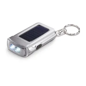 Porte-clés écologique Ringal avec lampe torche solaire, gadgets écologiques - Product Image 1
