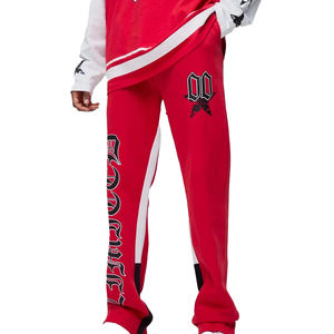 Dernier design 2026 Hip Hop Street Wear Pantalon de jogging ample en coton mélangé léger et décontracté imprimé pour hommes - Product Image 5