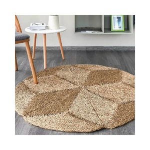 Manteles individuales de algas marinas tejidas redondas naturales al por mayor para comedor rústico y esteras y almohadillas de decoración del hogar - Product Image 6