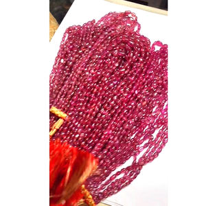 45 hebras de Bangkok Ruby Oval Smooth Tumble Beads 4240 Cts Lot Iroc Sales 16-20 pulgadas Gemstone Nugget Beads Collar US $1527 - Product Image 3