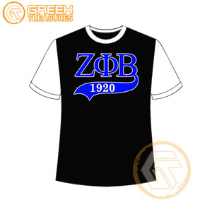 Venta al por mayor personalizada Zeta Phi Beta mujeres camiseta hermandad ropa algodón camisetas más finas mujeres fraternidad prendas - Product Image 4