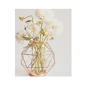 Soporte de flores artificiales de la mejor calidad, soporte de columna de jarrón de Metal de diseñador, centro de mesa geométrico para gran oferta - Product Image 2