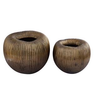 Antique Brass Iron Pot with High Top Modern Design Functional As Home Garden Decor <b>Floor</b> <b>Vase</b> Pots/Planter - Product Image 6