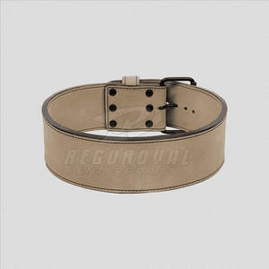 Fitness y Muscle Building Single Prong Leather Power Belt para entrenamiento de fuerza Cinturón hecho en fábrica - Product Image 2