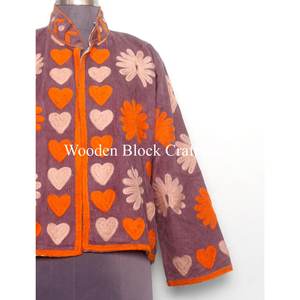 เสื้อแจ็คเก็ตปักลายโบฮีเมียนแบบใหม่ ติดกระดุม แจ็คเก็ตสไตล์บันจารา ผ้าฝ้ายหลากสี งานฝีมือโดดเด่น สะดุดตา ยาว - Product Image 2