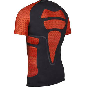 Venta caliente hombres manga corta Rashguard secado rápido Rashguard chaleco camisa hombres protección UV surf Rash Guard - Product Image 6