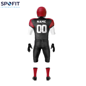 Tenues de football américain personnalisées pour jeunes, ensembles personnalisés 100% polyester, imprimés par transfert thermique, respirants, grande taille, haute qualité - Product Image 4