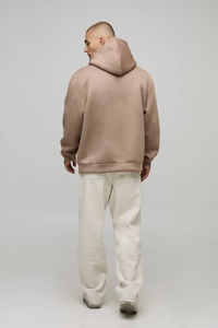 Sweat-shirt pour homme avec logo personnalisé, 100% coton, hiver, uni, teint, vente chaude, haute qualité, coupe classique, épaules tombantes, cordons, coloré - Product Image 5