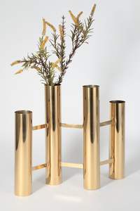 Handmade Modern <b>Golden</b> Aluminium Metal Tabletop Flower Vases Unique Multi-Design for Home and <b>Wedding</b> <b>Decoration</b> Made of Iron - Product Image 3
