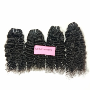 Fabricant indien 100% Paquets alignés sur les cuticules vierges Remy Temple Deep Wave Extensions de cheveux humains de couleur naturelle - Product Image 6