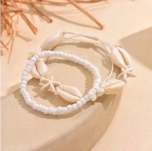 Seashell <b>Bracelet</b> Vietnam Handmade Handmade Adjustable Jewelry Summer Holiday Fashion - Product Image 3
