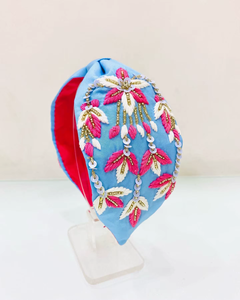 Diadema de Cuentas Hecha a Mano Elegante para Mujeres y Niñas, Accesorios para el Cabello Coloridos y a la Moda, Diseño Indio Ligero y Cómodo - Product Image 6