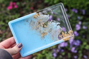 Resin Decorative <b>Tray</b> in Multiple Colors Cosmetic Organizer Home Decor Oval Resin <b>Tray</b> Vanity <b>Tray</b> High Quality - Product Image 4