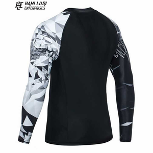 Vente en gros 2025 Chemises de compression à manches longues et à séchage rapide pour hommes Rash Guard Bjj Rashguard MMA Rash Guards - Product Image 5