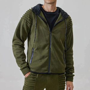 Chándales atléticos de 2 piezas con capucha para hombre, Sudadera con capucha de manga larga con cordón para correr, chándal informal para correr - Product Image 4