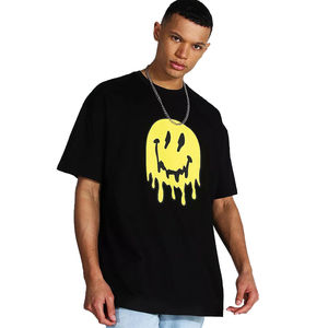 Camiseta Casual de Manga Corta para Hombre, Corte Regular, 100% Algodón Tejido, Transpirable, Estilo Urbano - Product Image 1