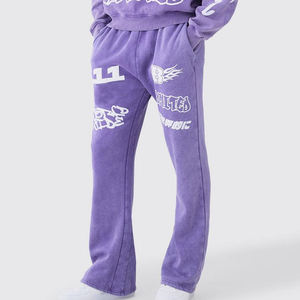 Survêtement avec logo personnalisé du fournisseur OEM pour hommes, ensemble sweat à capuche en coton polaire imprimé et respirant pour streetwear, jogging décontracté, hiver - Product Image 3