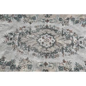 Tapis vintage, tapis surdimensionné 3,7x6,8 pieds, tapis turc en laine Ikat marron - Product Image 5