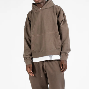 Sudadera con Capucha Gruesa de Algodón 100% con Logotipo, Talla Grande para Hombre, 400 500 GSM, Sudadera con Capucha Gruesa Personalizada de Gran Tamaño - Product Image 1