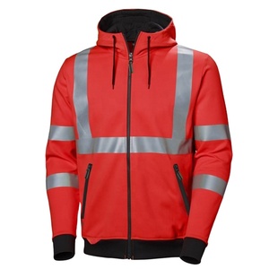 Sudaderas Reflectantes Personalizadas para Carreteras, Color Naranja de Alta Visibilidad, Bordado de Seguridad, 100% Algodón, ANSI Clase 2, Impermeables, OEM - Product Image 1