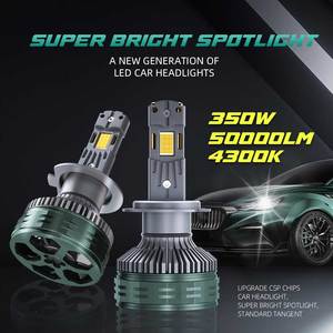 350W 50000LM Canbus 4300K bombilla de faro Led H4 H1 H11 H7 bombillas de coche Led 9005 9006 luz Led H4 faros Led - Product Image 6