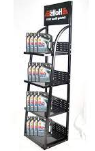 Customized Lubricant <b>Display</b> <b>Rack</b> for Showroom Workshop Use Metal Construction Powder Coated Finish Countertop Installation Easy - Product Image 2