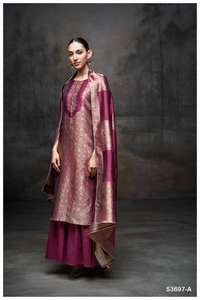 Salwar Kameez pour femmes en viscose pure de qualité supérieure, tissée en soie avec travail manuel, marque Ganga, toutes saisons, vêtements de fête, prix de gros - Product Image 3