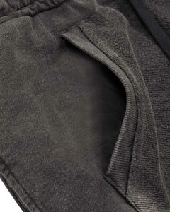 Trajes estampados de 2 piezas unisex de invierno, camisetas de manga corta + pantalones largos, cuello polo de color sólido, cintura elástica con botones - Product Image 3