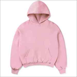 Sweats à capuche avec logo personnalisé, 430 g/m², polaire épaisse, imprimé à l'écran, pull unisexe surdimensionné, 100 % coton - Product Image 4