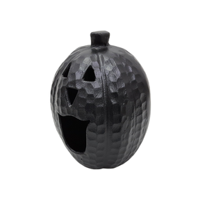 Artesanía decorativa calabaza aluminio muerto mate negro PC uso para decoración de Halloween personalizado hecho a mano al por mayor a granel - Product Image 1