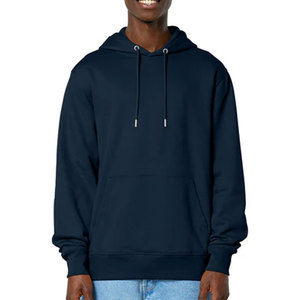 Color gris Otoño e invierno Venta al por mayor Liso en blanco 350 gramos Oversize Pullover Hombres Invierno Fleece Bolsillo frontal con capucha - Product Image 4