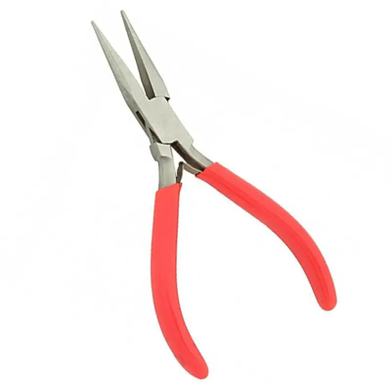 Custom Made Jewelers Long Chain Nose Pliers Wholesale Price PVC Red Color Handle Durable Nose Pliers Manufacturer & Supplier