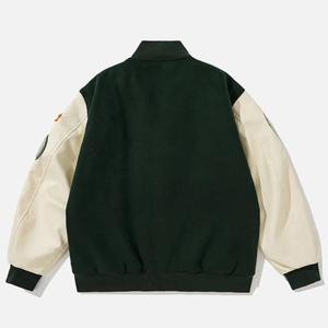 Chaqueta Universitaria sin Cuello para Hombre, de Alta Calidad, Estilo Urbano, para Invierno, Tallas Grandes, ODM, OEM, Personalizable - Product Image 2