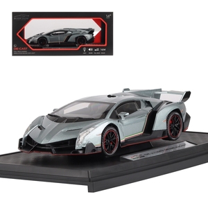 Motor Show L LBGN Veneno Silver 1:24 Diecast Toy <b>Car</b> <b>Remote</b> Control Model <b>For</b> <b>Kids</b> - Product Image 1