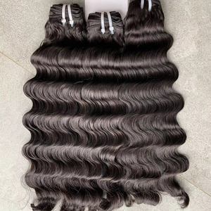 Free Tangle-Free Shedding Virgin Remy Chemical Free 100g Ocean Wavy Vietnamese Human Hair Single Weft <b>Wigs</b> - Product Image 1