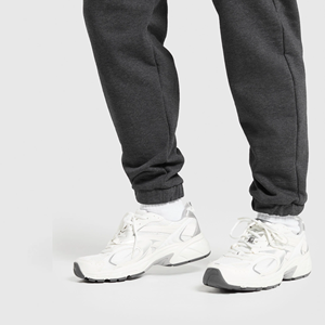 Pantalones de chándal de lana de algodón transpirable de alta calidad para mujer, pantalones de chándal con cintura elástica, puños de encaje, logotipo plano de seda a rayas - Product Image 5