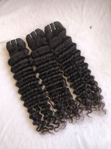 Export 100% Virgin Hair Machine Trama doble en precio al por mayor Onda profunda con proceso de vapor Extensión de cabello humano listo para enviar - Product Image 2