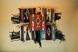 Nuevo diseño único, bolsos con flecos hechos a mano, multicolor, Azteca, manta para SILLÍN, bolsos con estilo bohemio para mujer - Product Image 3